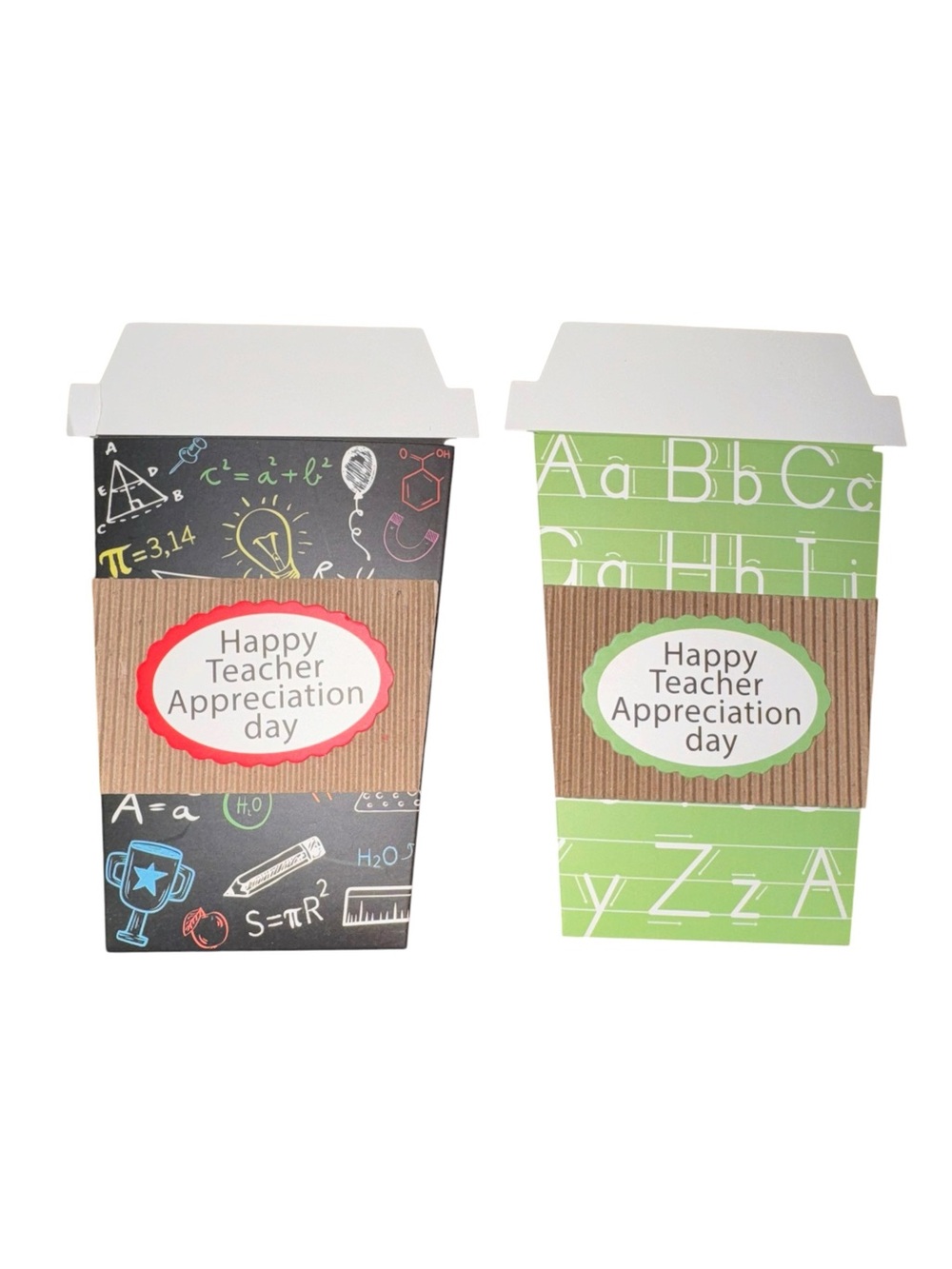 Teacher Appreciation Gift Card Holders (2) - Green & Black